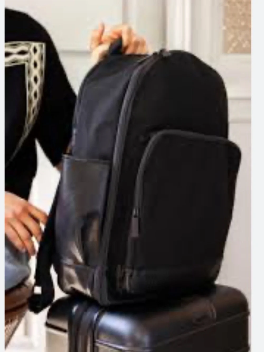 Beis The Travel Backpack - Black - NWOT